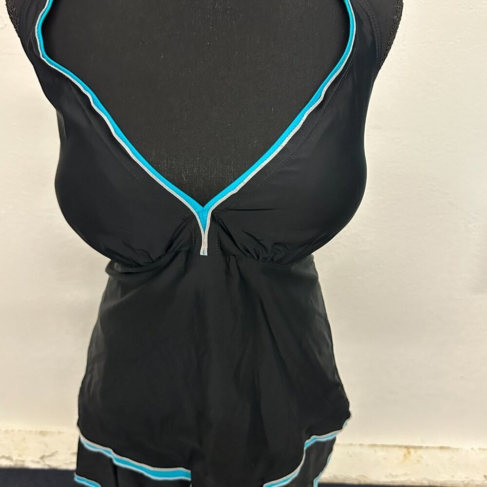 NWOT Black and Blue Tankini - Picture 3 of 11